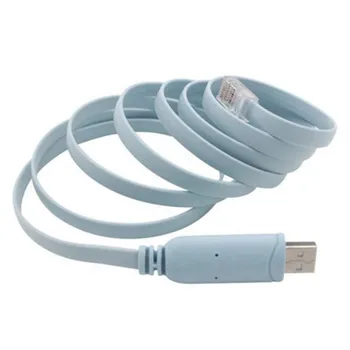 

1.8M USB Extension RJ45 Console Cable FTDI USB FT232R chip+RS232 Level Shifter For Cisco H3C HP huawei router (link servic