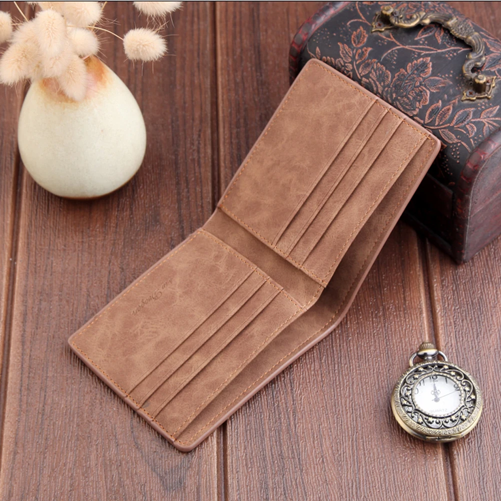 Мужской кошелек короткий Мужской из искусственной кожи ID Card Holder кошелек бумажник Billfold тонкий клатч
