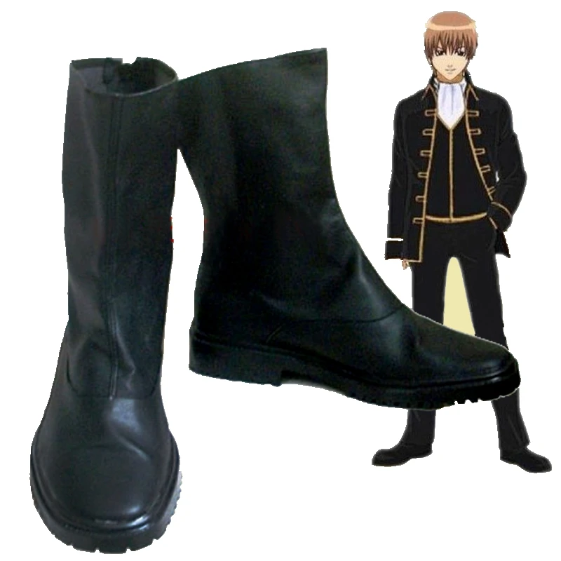 

Unisex Anime Cosplay GINTAMA Okita Sougo Cosplay Costumes Boots Custom Made