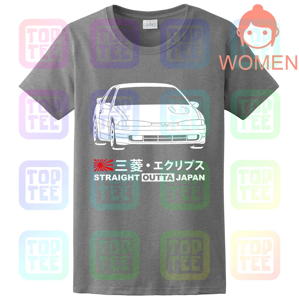 Футболка GT-shirt Mitsubishi Eclipse GSX D27A 1G-B '92-'94 - Цвет: Women Grey