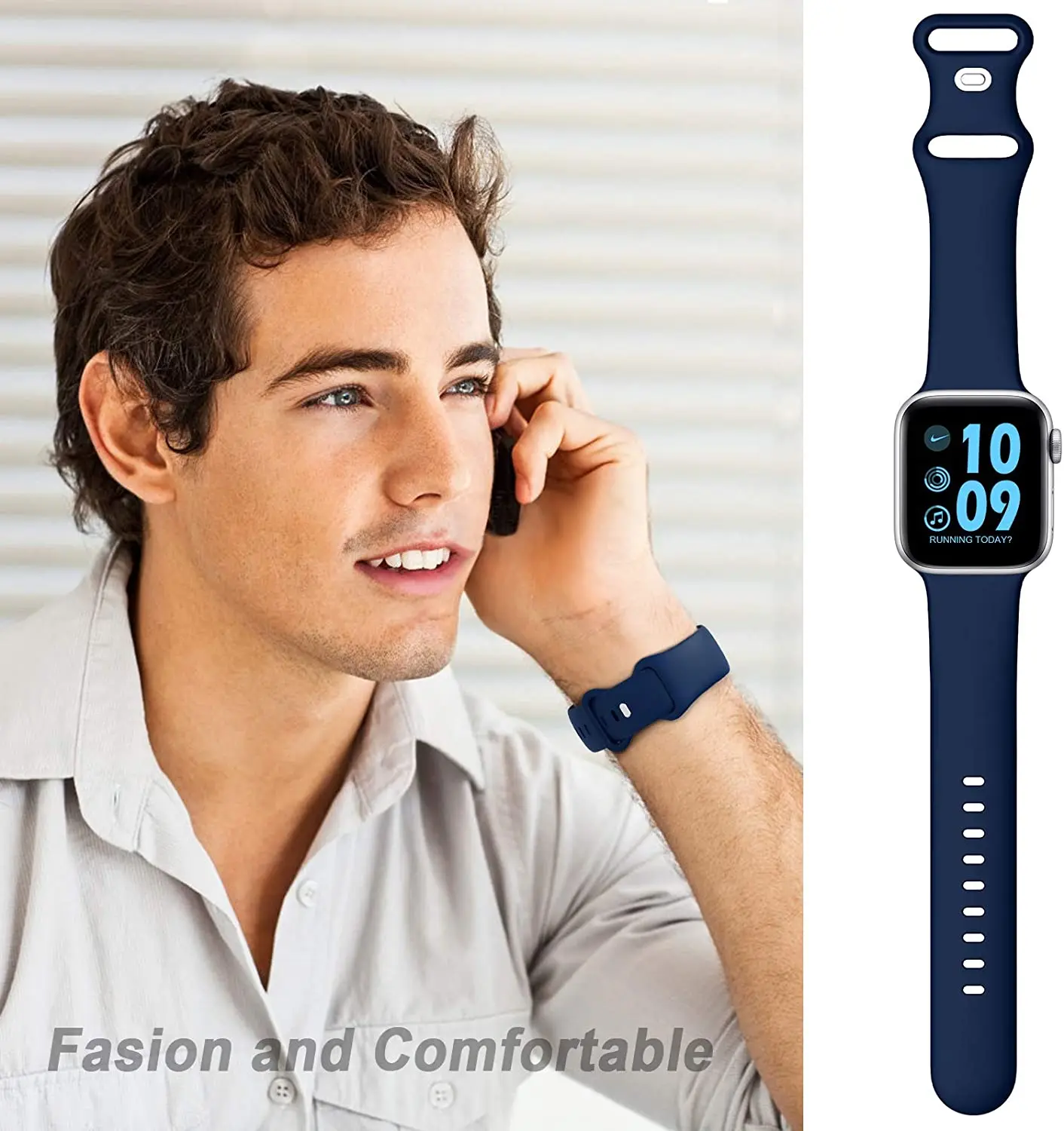 Silicone Strap For Apple Watch band 44mm 40mm 38mm 42mm 44 mm Rubber watchband smartwatch correa bracelet iWatch 3 4 5 6 se band