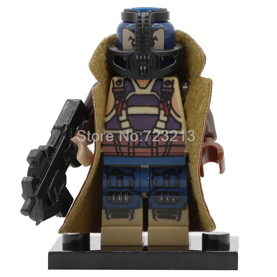 Супергерой фигурка Бэтмена Banshee Harle Quin Erik Killmonger Sauce prince Bane строительные блоки наборы модельных комплектов игрушка PG8100 - Цвет: Bane