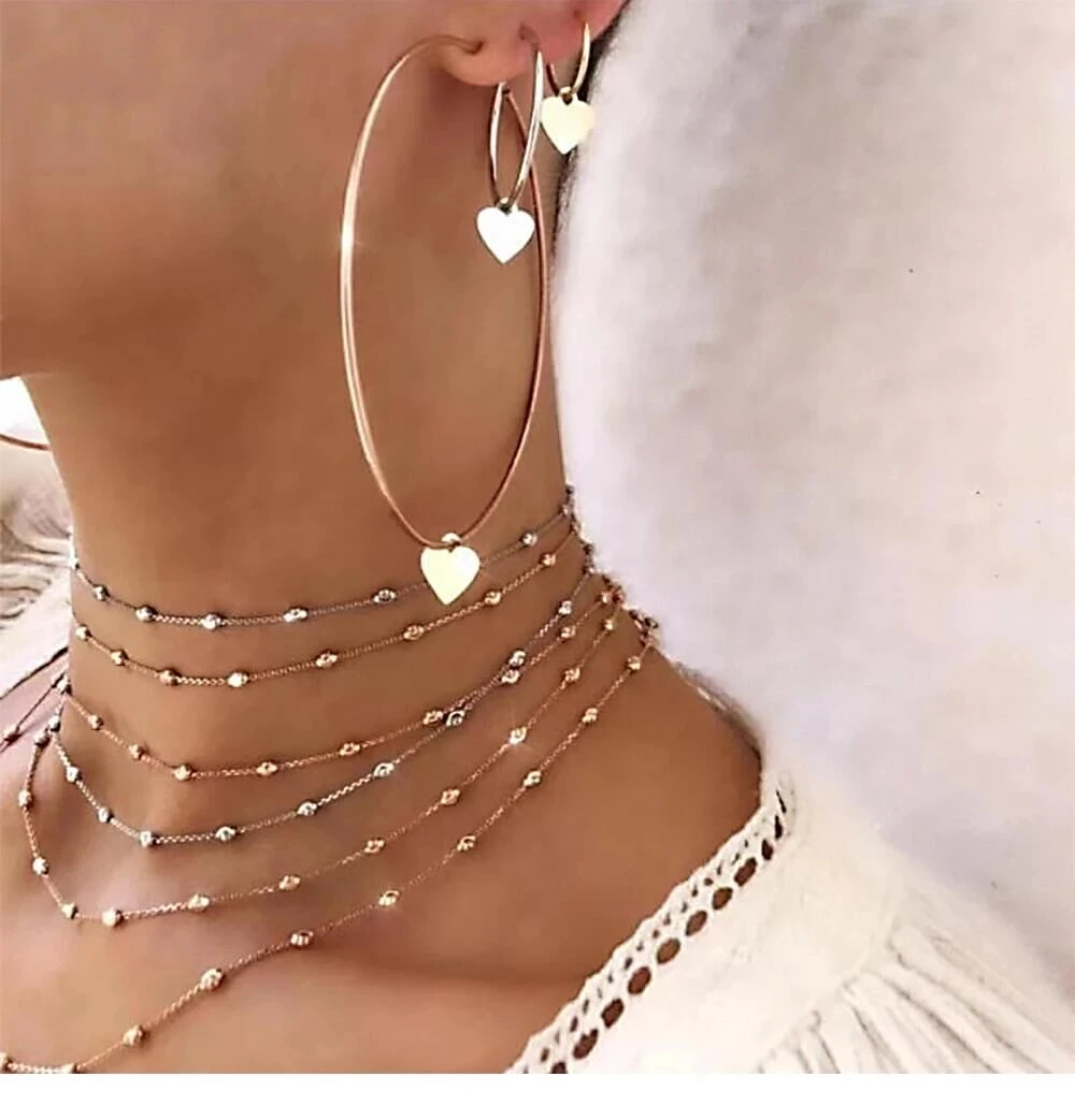 3 стиля, простые серьги-кольца с подвеской в виде сердца для женщин, большие полые круглые серьги золотого цвета, ювелирные изделия Brincos Pendientes