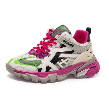 

New Cross Tied Women's Chunky Sneakers Tenis Women Casual Platform Shoes Sports Dad Shoes High Top Vulcanize Sneakers