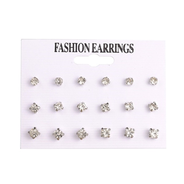 Fashion 3/6 Pairs Women's Earrings Korean Heart Stud Earrings for Women Pearl Earring Set 2021 Earings Jewelry Brincos Gifts
