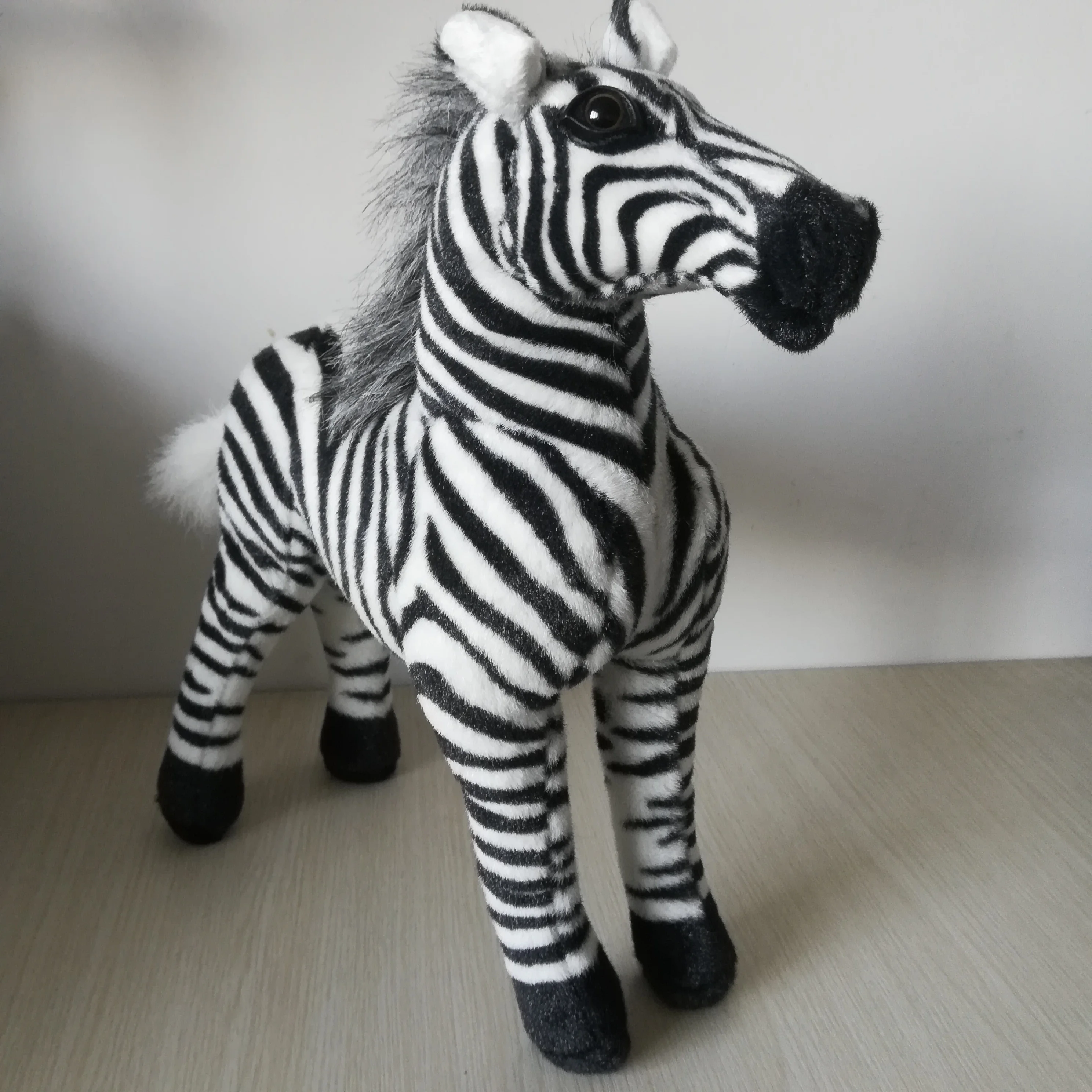 about 30x35xcm real life toy standng zebra plush toy soft doll birthday, Xmas gift b1797