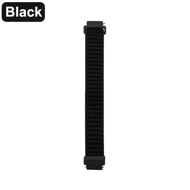 Fitbit inspire HR Band сменный Браслет для Fitbit inspire нейлоновый манжет ремешок на липучке браслет умные аксессуары - Цвет: Black
