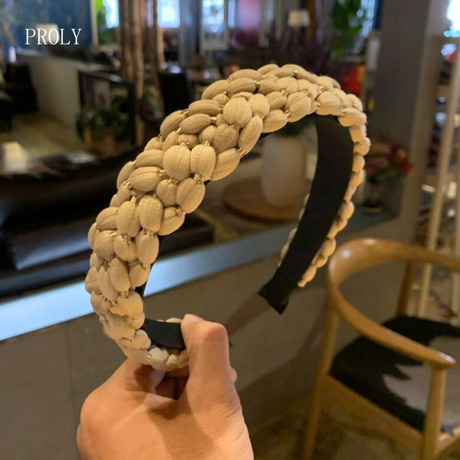 Повязка для волос женская плетеная в стиле кэжуал |