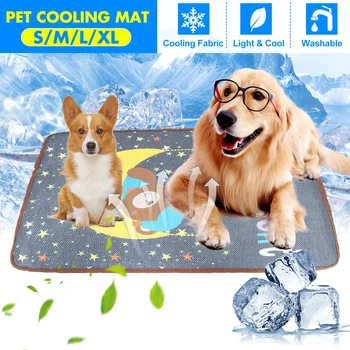 

Dog Mat Cooling Summer Pad Mat For Dogs Cat Blanket Sofa Breathable Pet Dog Bed Summer Washable For Small Medium Large Dogs Car