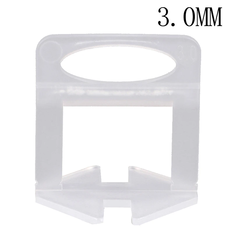 100Pcs 1/1.5/2/2.5/3mm Tile Levelling Spacers Clips Flooring Tiling Tool New Arrival - Color: 3mm