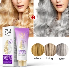 100 мл фиолетовый шампунь Pro Revital Blonde отбеленный выделенный шампунь эффективный для ухода за светлыми волосами грубые