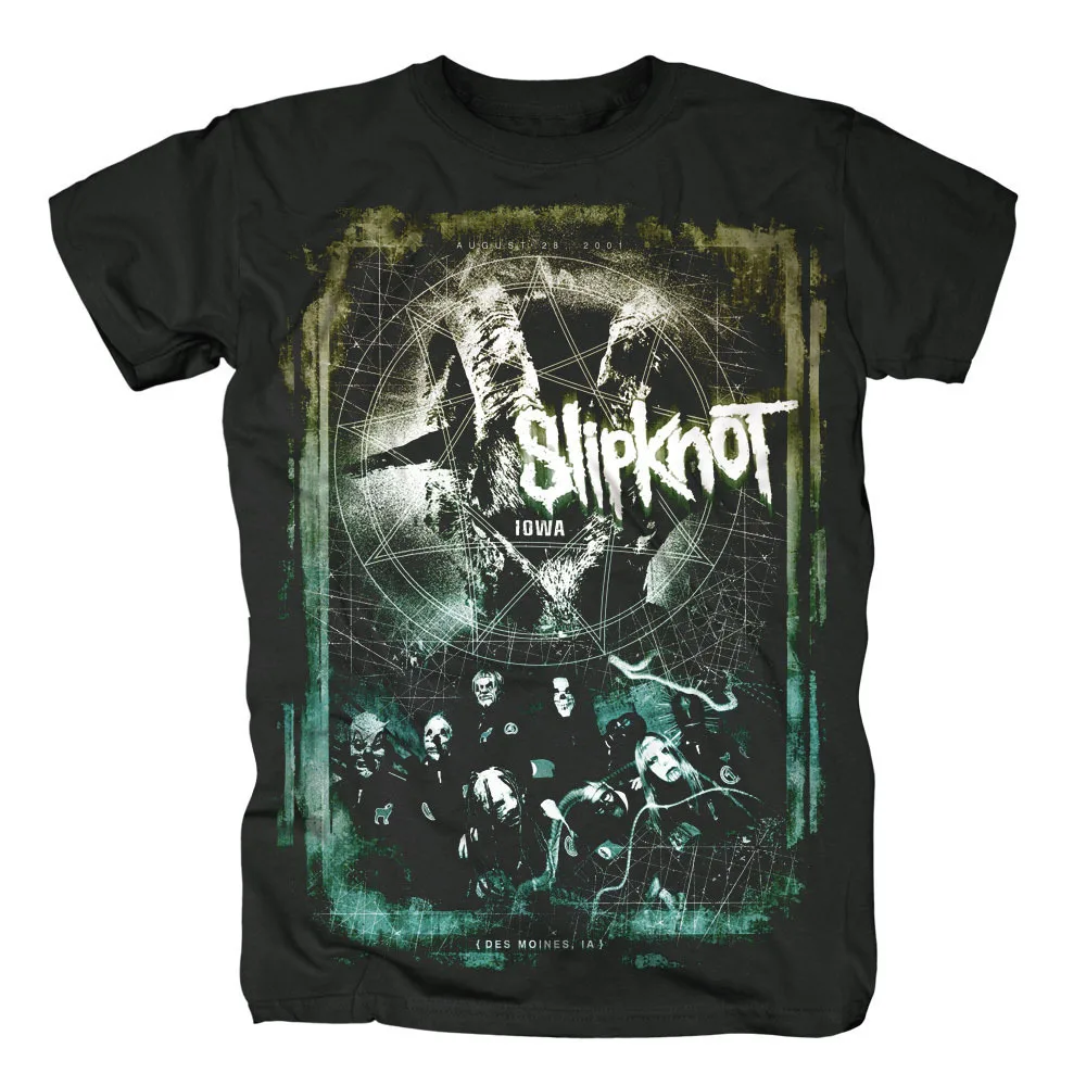 100% хлопок Slipknot Come Play Dying черная хлопковая новая футболка Азиатский размер |