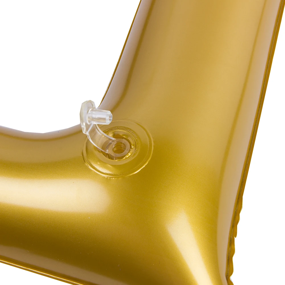 Christmas photo props PVC inflatable photo frame(Gold
