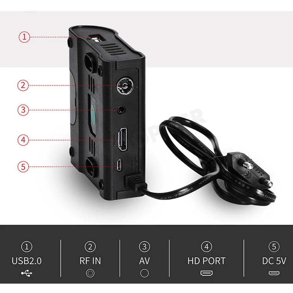 ТВ тюнер DVBT2 Full HD цифровой приемник приставка DVB C IP TV M3u Youtube русская ручная
