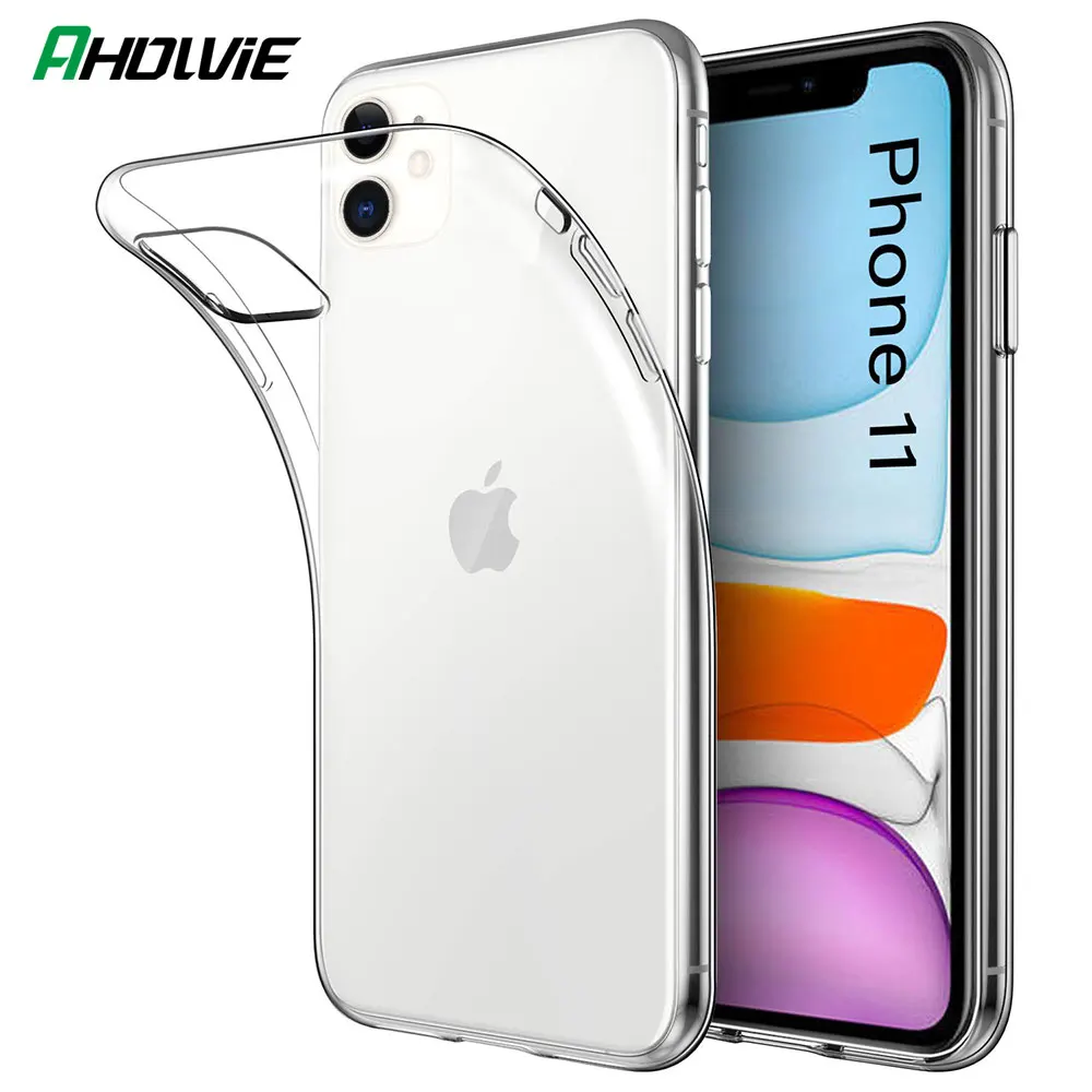Прозрачный силиконовый чехол для iPhone 13 11 Pro Max 12 Mini X XS XR 8 Plus 7 6S 6 5 Ультратонкий