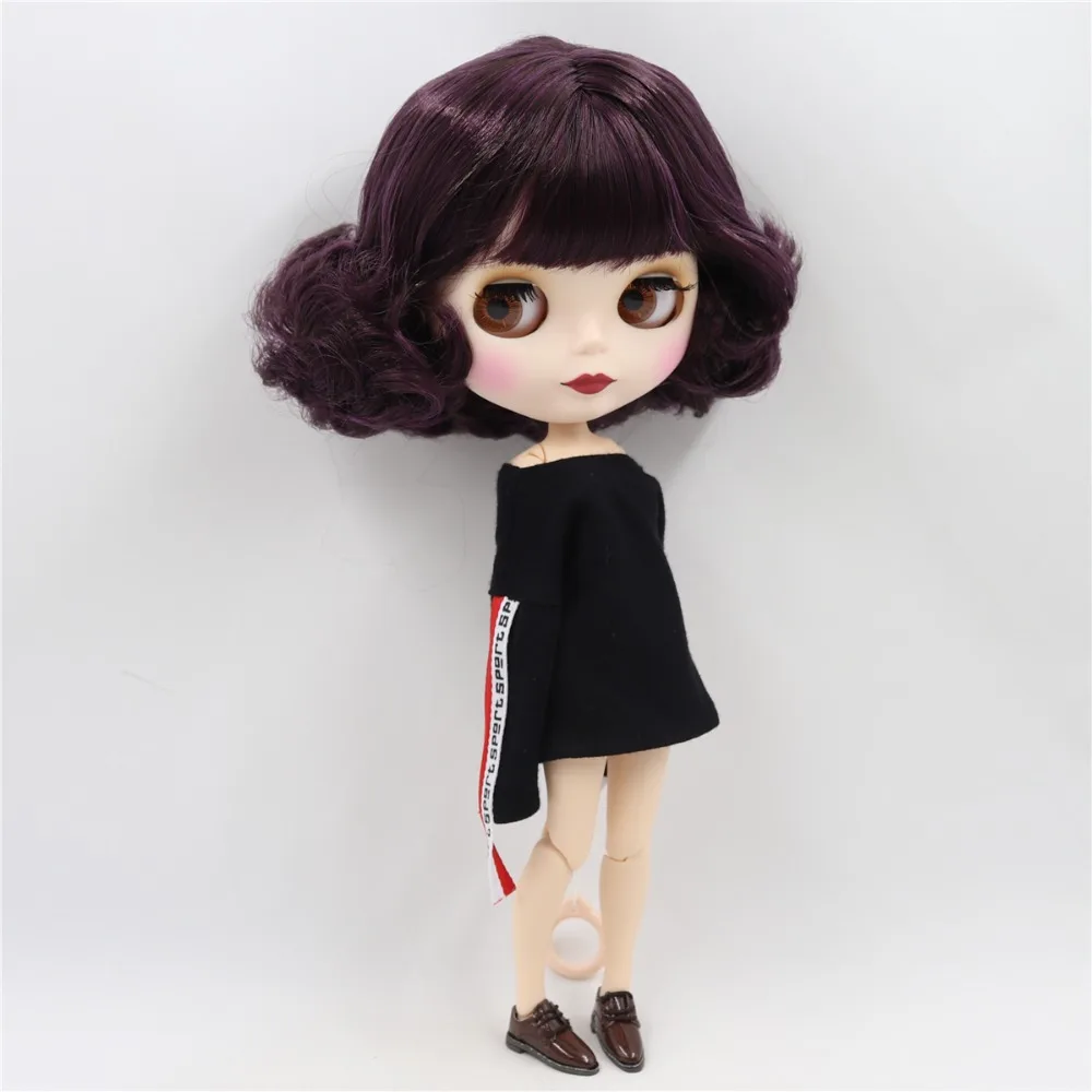 Jordan – Premium Custom Neo Blythe Doll with Purple Hair, White Skin & Matte Cute Face 2