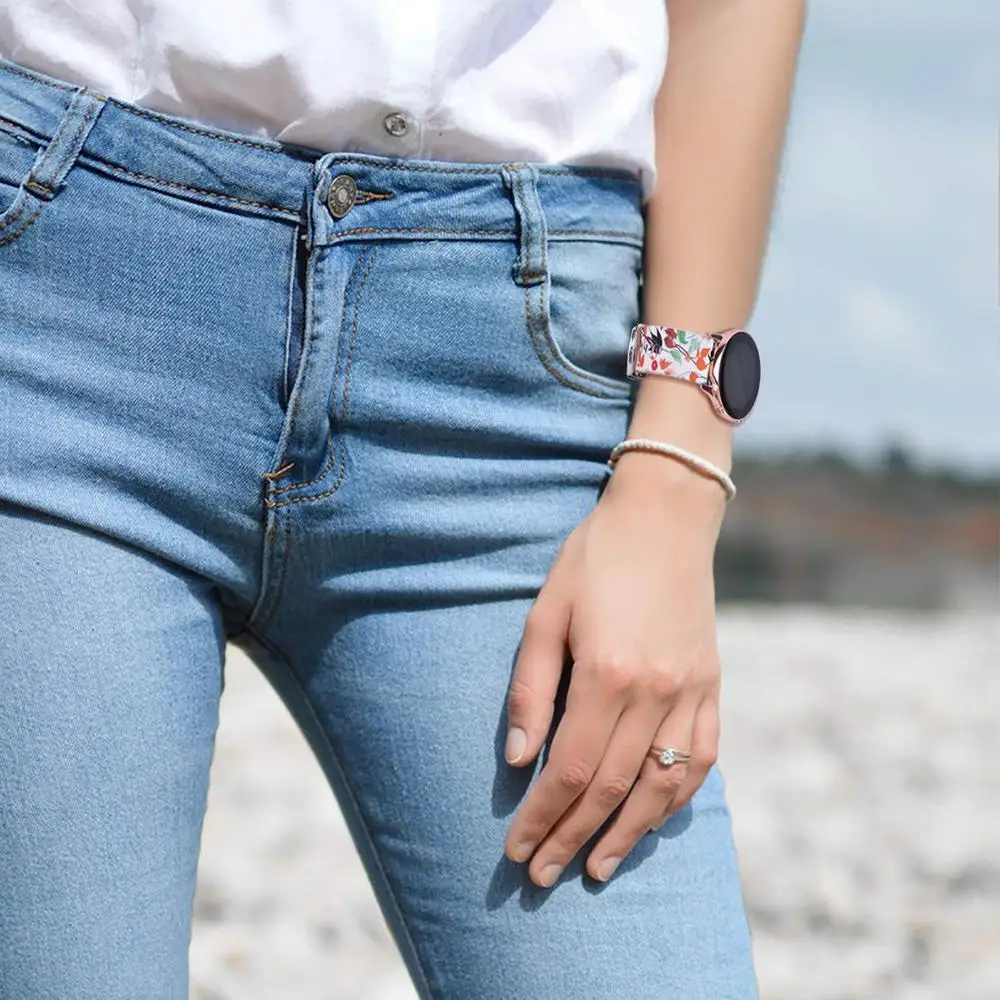 Силиконовый ремешок для часов samsung Galaxy Active Galaxy 42 Band 20 мм s2 Band Amazfit Bip Youth/gear Sport/Garmin vivoactive 3