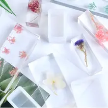 Cuboid Silicone Mold Soap Polymer Clay Resin Epoxy Cake Mould Pendant Casting Handmade DIY Crafts Jewelry Making Tool
