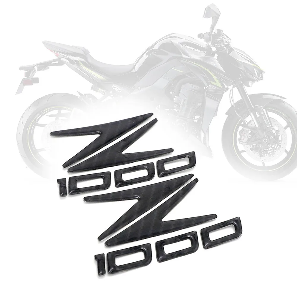 Наклейка для мотоцикла KAWASAKI Z1000 Z 1000 бак топливный шлем обтекатель панели из углеродного волокна крышка батареи эмблема наклейка сбоку Z1000