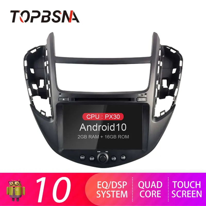 TOPBSNA 1din Android 10 Автомобильный DVD плеер для Chevrolet Tracker/модель Holden Trax 2013 2017 GPS Navi