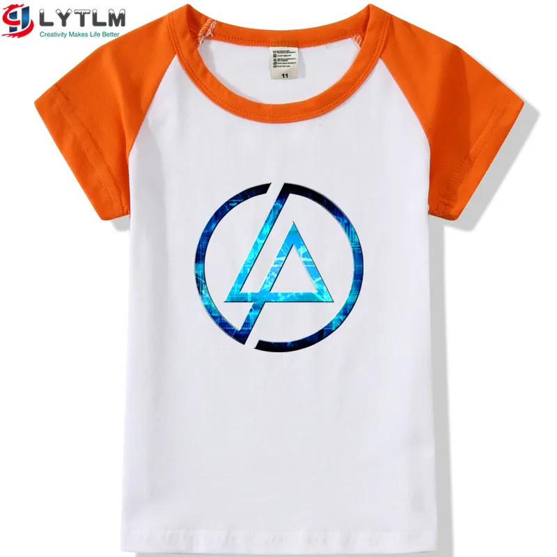 LYTLM Linkin Park/футболка для мальчиков, топы для девочек в стиле рок-н-ролл, XXX, Детская футболка, Garcon Camiseta, оранжевая Детская рубашка, Koszulki, хип-хоп, панк