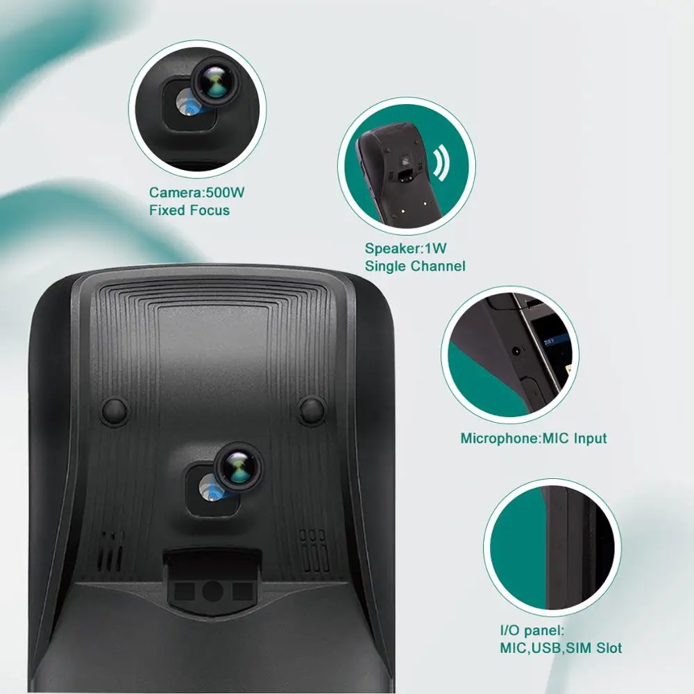 Ручной POS терминал с Bluetooth Wi Fi 4G Android термопринтер QR код 1D сканер штрих кодов 2 + 16