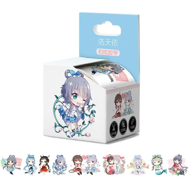 10 boxes Anime Luo Tianyi Tape TOY VOCALOID Washi Paper Hand account sticker 40mm x 5m | Игрушки и хобби