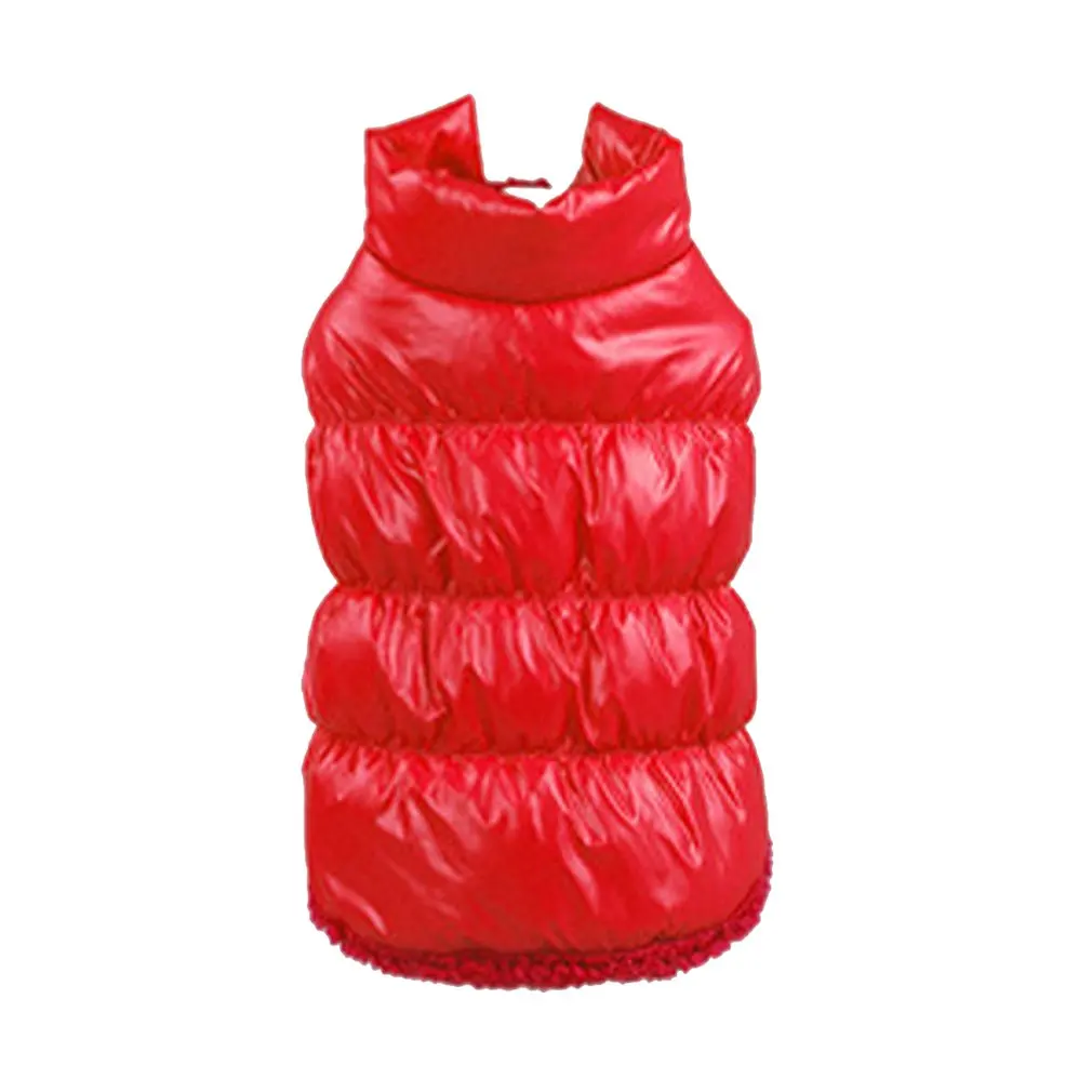 Pet Autumn Winter Warm Vest Coat for Small Medium Dogs Puppy Down Jacket Hoodies Cosmic Landscape - Color: Red