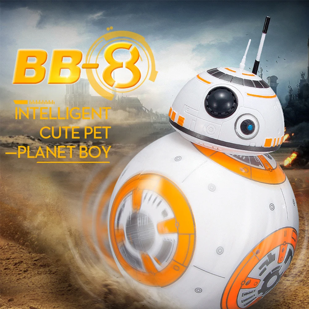 Звездные BB-8 войны RC робот пульт дистанционного управления BB8 фигурка монстра из фильма BB 8 мяч игрушка умный ребенок подарок на день рождения Быстрая