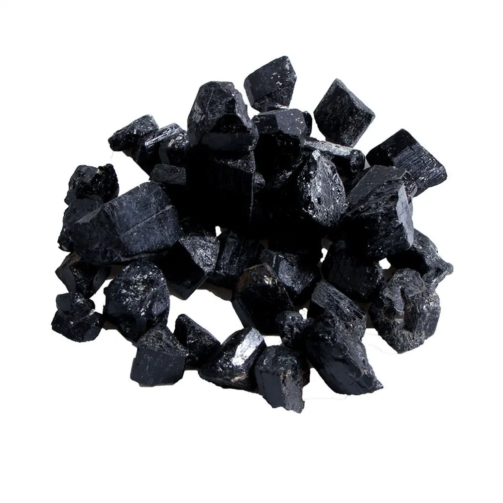 Натуральный черный турмалиновый камень минеральный камень природные камни и минералы натуральный черный турмалин частицы шероховатый сырой гранулы