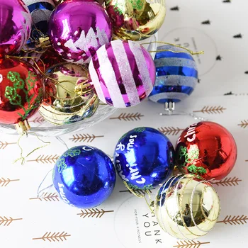 

Christmas Tree Ball Ornaments Decorations DIY Xmas Party 6cm Painted Christmas Balls Bauble Hanging Xmas Festive Party Supplies