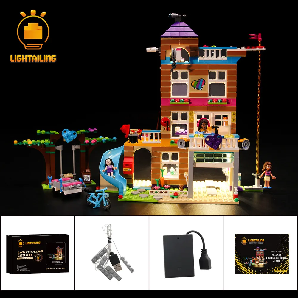 

LIGHTAILING LED Light Kit For Friends Series Friendship House Lighting Set Compatible With 41340 (NOT Include The Model)