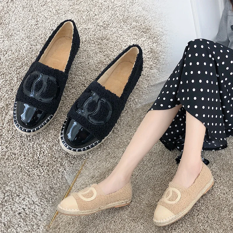 

Spring autumn new casual shoes color matching muffin with sets of feet thick bottom low hand stitching flat bottom women's shoe