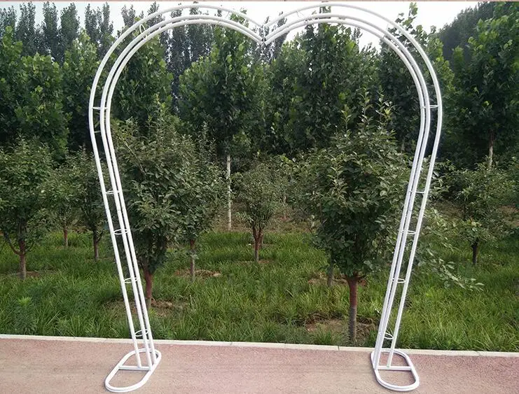 Cherry blossom arch round flower door wedding truss arch European arch iron arch wedding flower door square - Color: 2.4x2.4m