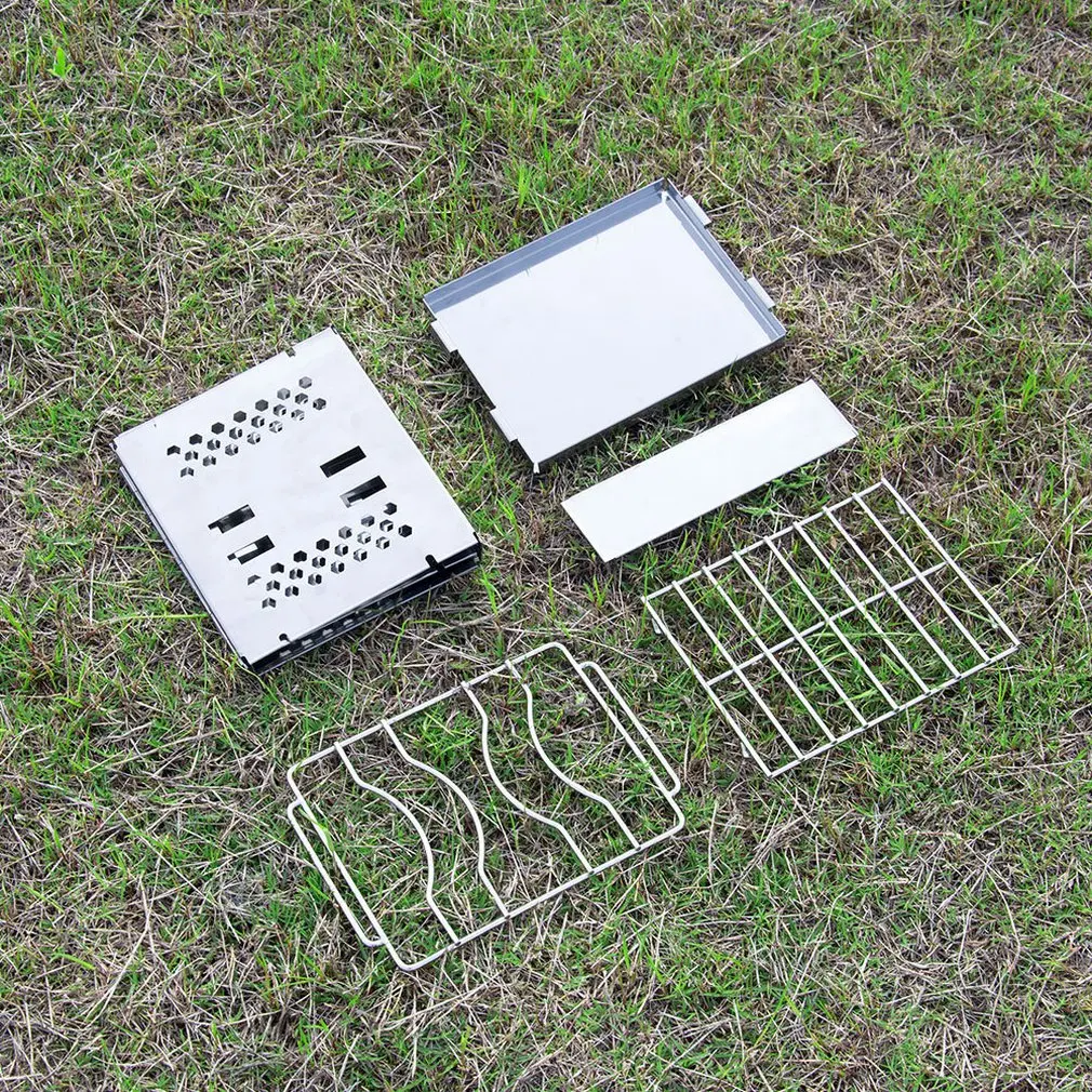 Kaufen Kapitän Stag Herd Lagerfeuer Folding Smart Grill B6 Typ Mit Tasche Einstellbare Grill Grill Tragbare Faltbare Bbq Stehen