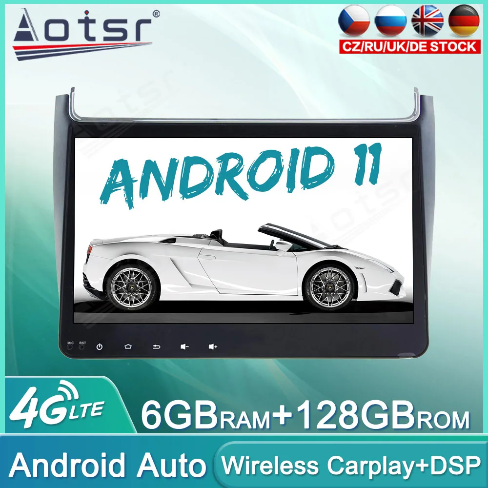

Автомобильная магнитола на Android 11, 128 ГБ, DVD для Volkswagen Polo 2016 +, аудио, мультимедийный плеер, GPS-навигация, автомобильное стерео головное устройство Carplay