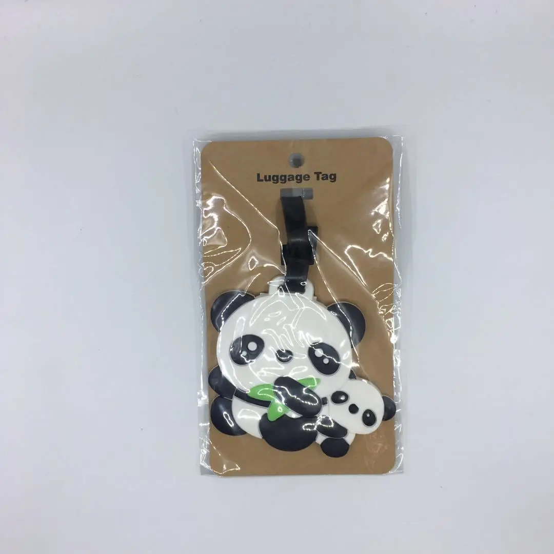 IVYYE Panda серия аниме аксессуары для путешествий багажная бирка на чемодан ID адрес портативный держатель тегов багажные ярлыки Новинка - Цвет: see chart