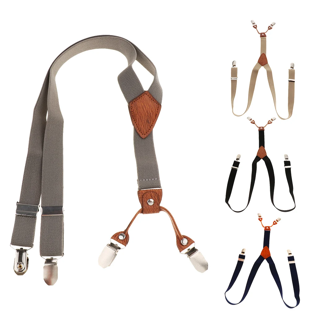 

Unisex Kids Boy Adjustable Slim Trouser Braces Suspenders Belt Multi Colors