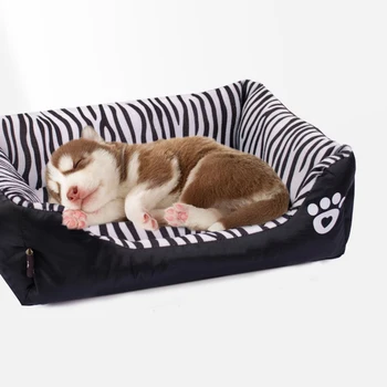 

Waterproof Oxford Bottom Washable Puppy Bed House For Small Medium Dogs Moistureproof Square Dog Beds Pet Tools