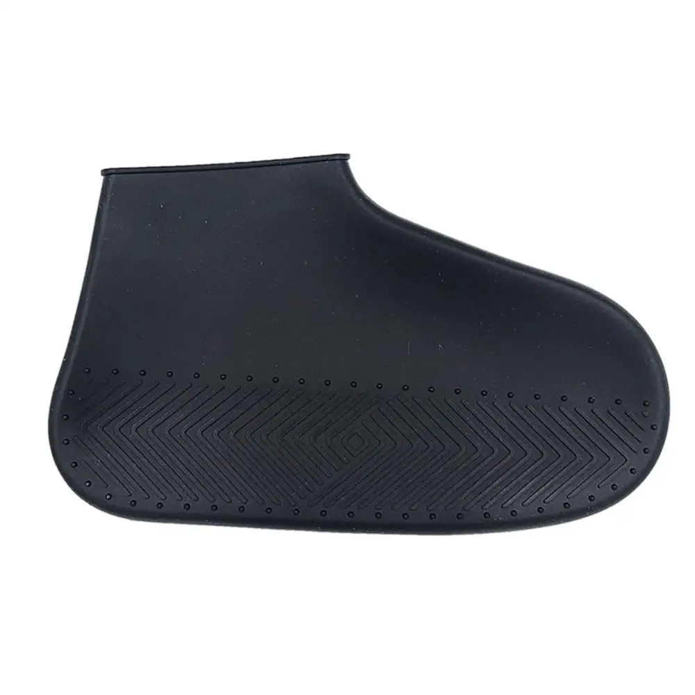 Белый 1 Pair Rubber Reusable Latex Waterproof Rain Shoes Covers Slip-resistant Rain Boot Motorcycle Bike Overshoes Shoes Accessories - Цвет: Белый