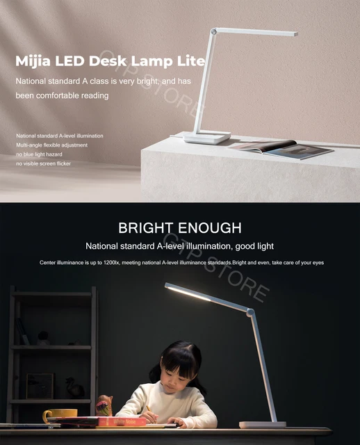 Xiaomi Mijia-Lámpara inteligente de escritorio y mesa con Control remoto,  lámpara LED Ra95 con 4