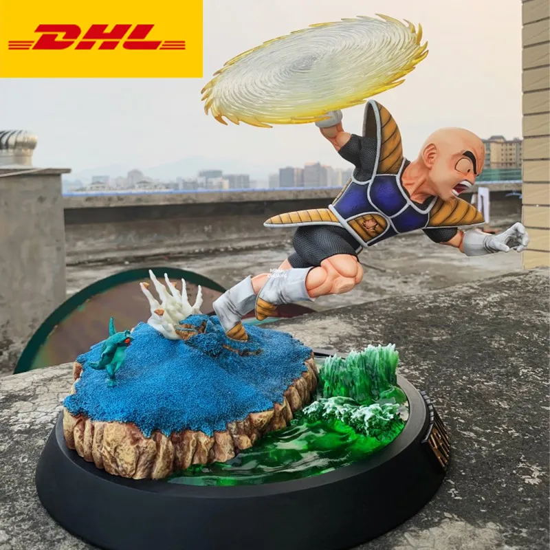 Цвет: желтый 1" аниме Dragon Ball Z статуя сильнейший землянин бюст куририн полноразмерный портрет киензан анимационная фигурка GK игрушечная коробка 34 см V477 - Цвет: Цвет: желтый