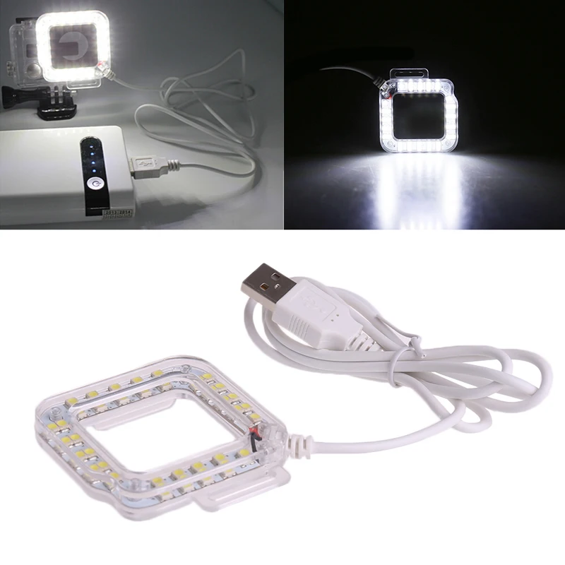 Водонепроницаемый Чехол, аксессуары для камеры, USB порт, светодиодный кольцевой светильник для вспышки Speedlite D08A
