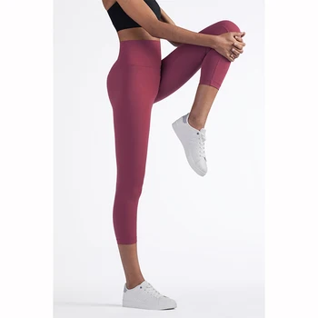 Vnazvnasi 2020 Hot Sale New Arrival Skin Friendly Female Yoga Leggings Solid Color High Waist