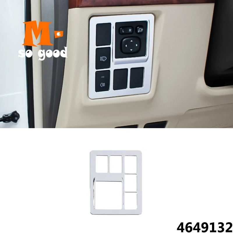 

Fog Lamp Switch Trim Cover For Toyota Land Cruiser 150 Prado LC150 FJ150 2010-2017 ABS Chrome Car-Styling Interior Accessories