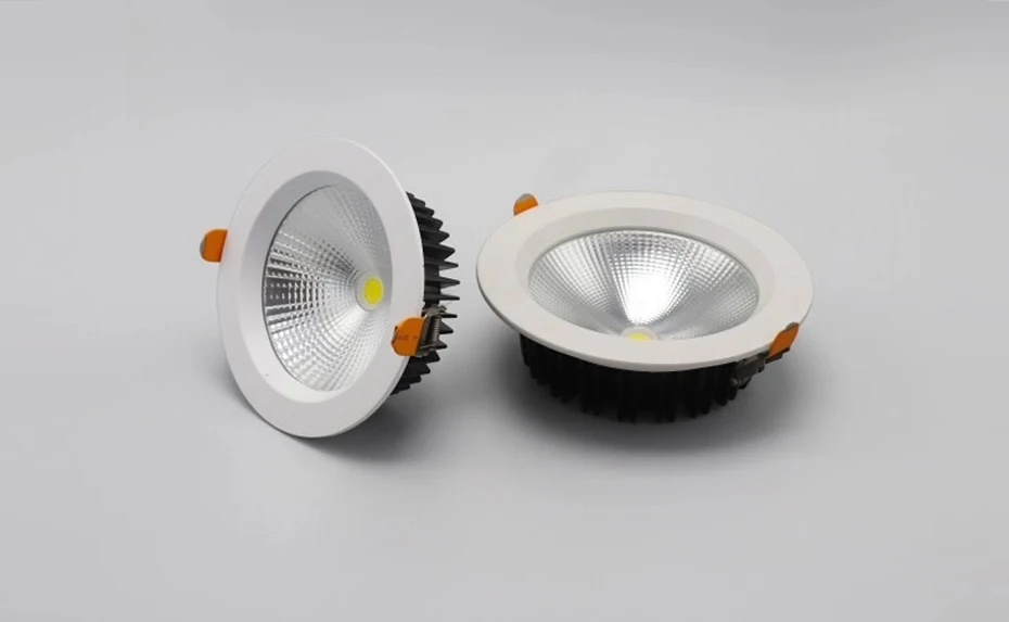 Ultra Bright Round LED Downlight 5W 9W 15W 20W 30W Aluminum for Indoor Lighting white body LED Ceiling Light Recessed Spot Light