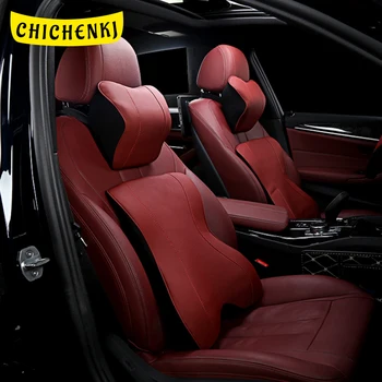 

Car Accessories Memory Cotton PU Leather Head Pillow Neck Rest Waist Support Protector for BMW 1 3 5 7 Series X1 X3 X4 X5 X6