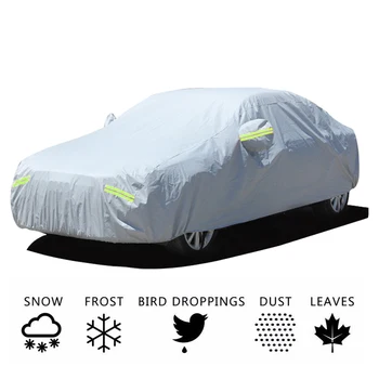 

Universal Peva Cotton Thicken Car Covers Indoor Outdoor Auto Full Cover Sun UV Snow Dust Resistant Protection Cover S/M/L/XL/XXL
