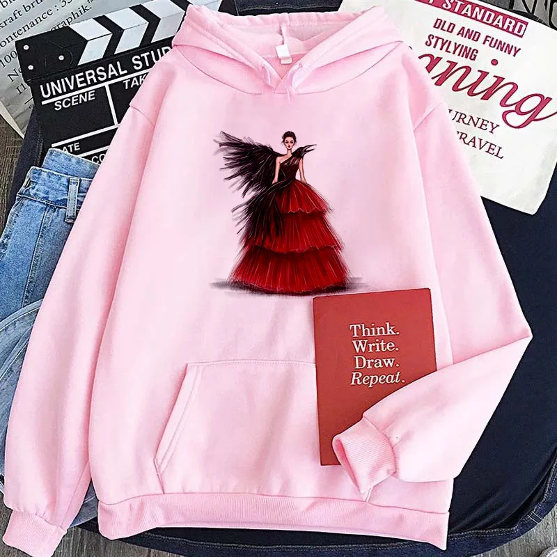 Женские толстовки в стиле Харадзюку элегантные уличные пуловеры розового и