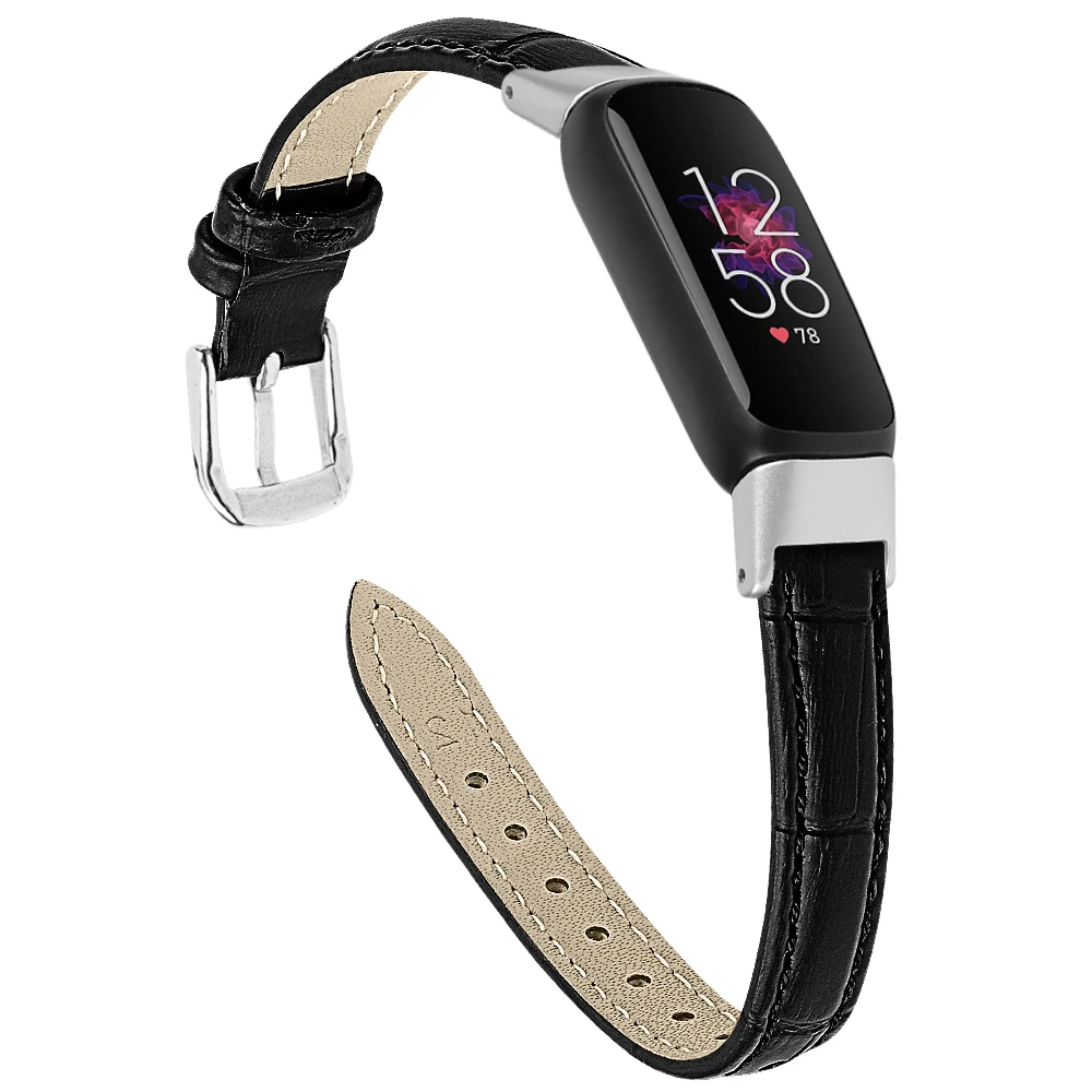 Bamboo Pattern Leather Wrist Strap Bracelet - Luxe Edition